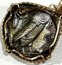 Load image into Gallery viewer, Athena and Owl Ancient Coin 450 BCE