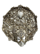 Load image into Gallery viewer, White Venetian Wall Mask