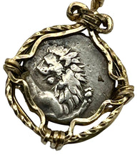 Load image into Gallery viewer, Lion and Sun Chersonesos Coin 400 BCE