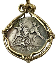 Load image into Gallery viewer, Roman Gladiators in Battle Coin Pendant