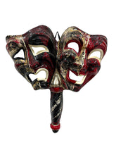 Load image into Gallery viewer, Tragedy Comedy Bastone (Stick) Mask