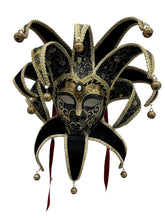Load image into Gallery viewer, Black Venetian Mask