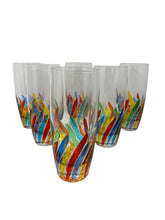 Load image into Gallery viewer, Set of 6 Venetian Water Glasses