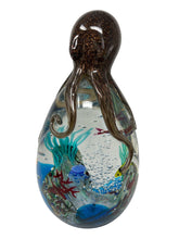 Load image into Gallery viewer, Large Murano Glass Aquarium with Octopus