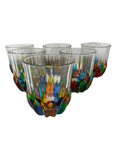 Load image into Gallery viewer, Set of 6 Venetian Whiskey Water Glasses
