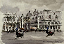 Load image into Gallery viewer, Doge’s Palace Venetian Watercolor Painting