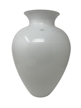 Load image into Gallery viewer, La Buan White Murano Glass Vase by Venini