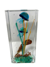 Load image into Gallery viewer, Murano Glass Paperweight Aquarium