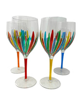 Load image into Gallery viewer, Set of Four Venetian Wine Glasses