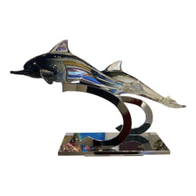 Load image into Gallery viewer, Twin Dolphins by Murano Glass Master Zanetti