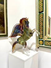 Load image into Gallery viewer, Murano Glass Pegasus Horse by Oscar Zanetti