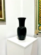 Load image into Gallery viewer, Black Opalino Vase by Venini of Murano