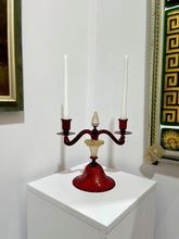 Load image into Gallery viewer, Vintage Murano Glass Candelabras