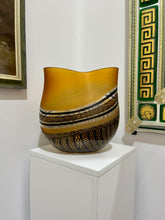 Load image into Gallery viewer, Murano "1 of 1" Amber Glass Vase by Schiavon