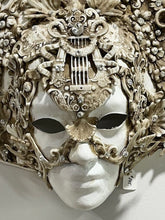 Load image into Gallery viewer, White Venetian Wall Mask
