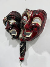 Load image into Gallery viewer, Tragedy Comedy Bastone (Stick) Mask