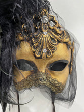 Load image into Gallery viewer, Deluxe Venetian Mask with Swarovski Crystals