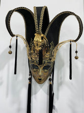 Load image into Gallery viewer, Deluxe Black Venetian Mask