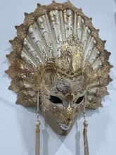 Load image into Gallery viewer, Gold Deluxe Fan Mask