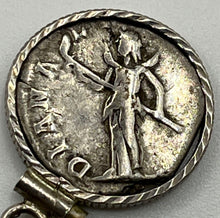 Load image into Gallery viewer, Empress Julia Domna & Diana, Goddess of the Hunt Coin Pendant