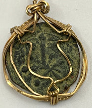 Load image into Gallery viewer, Jesus and Cross Coin Pendant