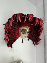 Load image into Gallery viewer, Deluxe Full Face Feather Mask