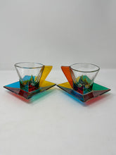 Load image into Gallery viewer, Venetian Glass Cappuccino Cups and Saucers