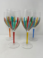 Load image into Gallery viewer, Set of Four Venetian Wine Glasses