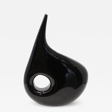 Load image into Gallery viewer, "Black Hole" Murano Glass Vase