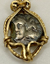 Load image into Gallery viewer, Ancient Gemini Twins Coin 400 BCE