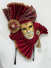 Load image into Gallery viewer, Fabulous Red Venetian Mask