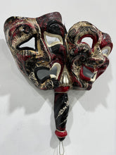 Load image into Gallery viewer, Tragedy Comedy Bastone (Stick) Mask