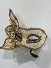 Load image into Gallery viewer, Gold Venetian Face Mask