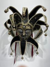 Load image into Gallery viewer, Black Venetian Mask