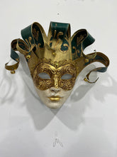 Load image into Gallery viewer, Green and Gold Jolly Mask