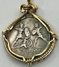 Load image into Gallery viewer, Roman Gladiators in Battle Coin Pendant