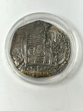 Load image into Gallery viewer, Very Rare Atocha 8 Reale Coin in Display Case Circa 1620 Grade 2