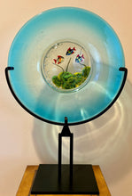 Load image into Gallery viewer, Vintage Murano Glass Disc Aquarium on Stand