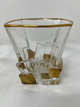 Load image into Gallery viewer, Gold Trimmed Venetian Whiskey Glasses