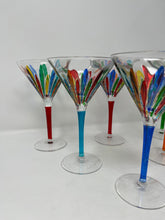 Load image into Gallery viewer, Set of 6 Italian Martini Glasses