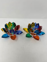 Load image into Gallery viewer, Beautiful Venetian Glass Candle Holders