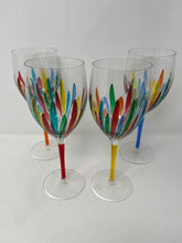 Load image into Gallery viewer, Set of Four Venetian Wine Glasses