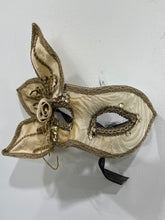 Load image into Gallery viewer, Gold Venetian Face Mask