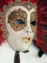 Load image into Gallery viewer, Deluxe Full Face Feather Mask