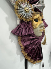 Load image into Gallery viewer, Lavender Felt Venetian Mask