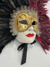 Load image into Gallery viewer, Luxurious Feathered Venetian Mask