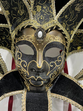 Load image into Gallery viewer, Black Venetian Mask