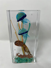 Load image into Gallery viewer, Murano Glass Paperweight Aquarium