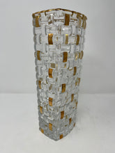 Load image into Gallery viewer, Lovely Gold Trimmed Venetian Glass Vase