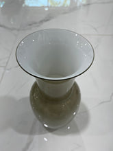 Load image into Gallery viewer, Grey Murano Glass Opalino Vase by Venini